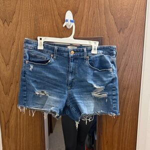 Universal Thread Womens Distressed Blue Denim Cutoff Shorts